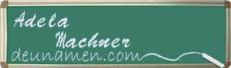 Adela Machner Visitenkarte
